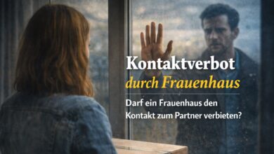 Kontaktverbot durch Frauenhaus