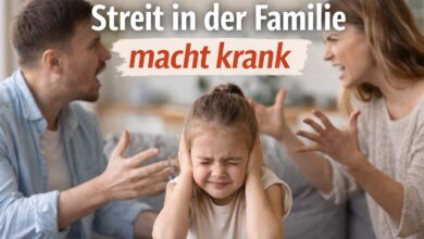 Streit in der Familie macht krank