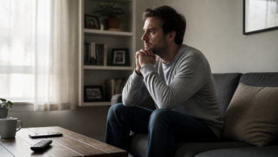 Seriöses Beitragsbild zur Angst vor dem Alleinsein